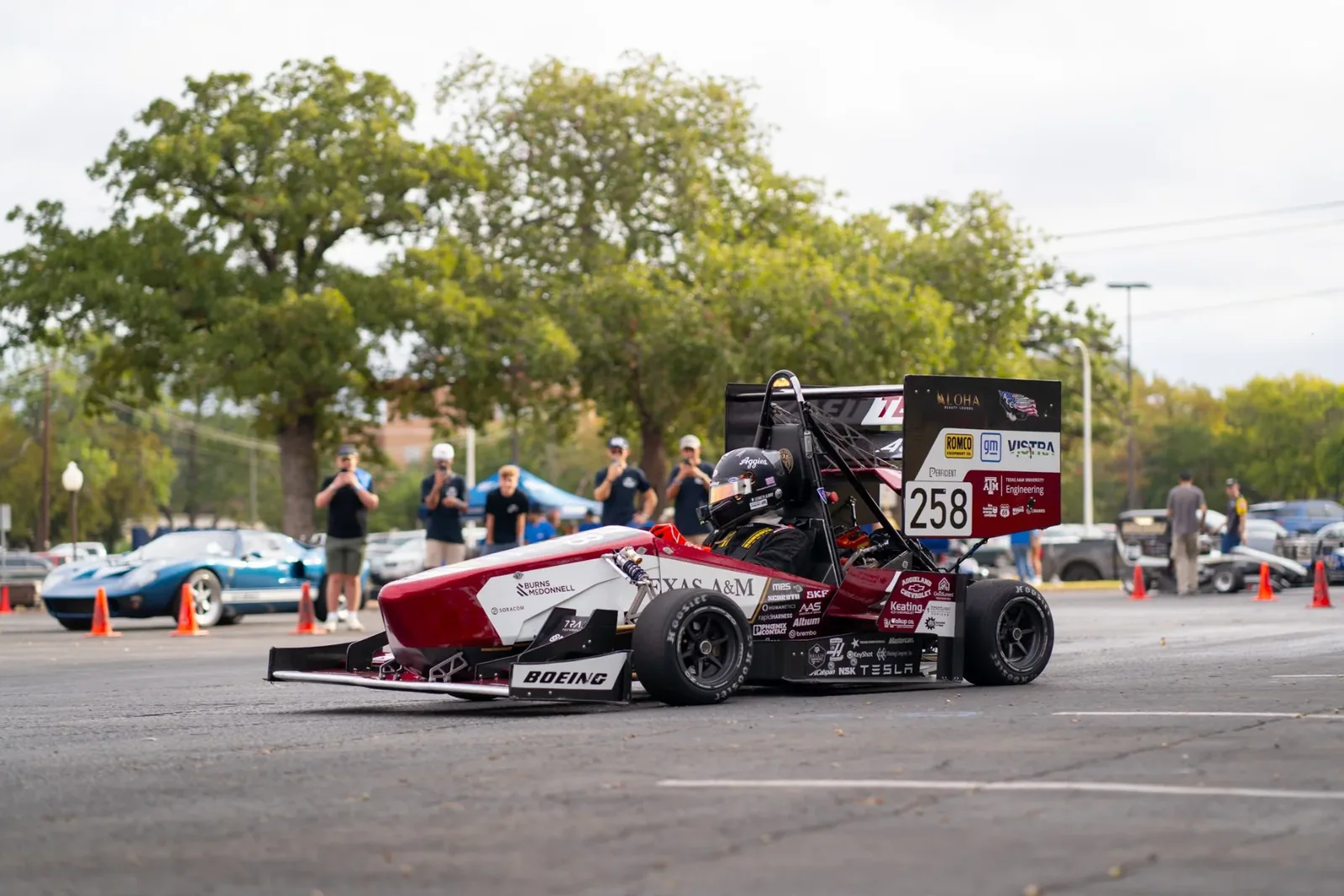 Car 258 on the autocross course